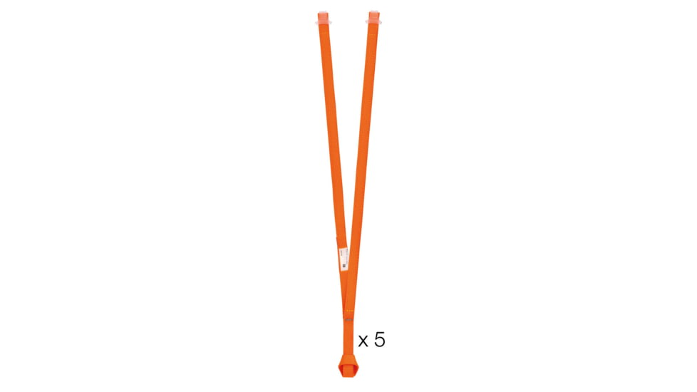 Petzl Aventex-Y Lanyard, Orange, 5 Pack, L038AA01