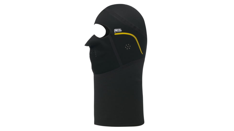 Petzl Balaclava, Black/Yellow, Medium/Large, A016CA00