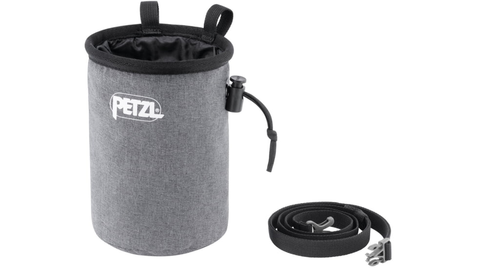 Petzl Bandi Chalk Bag with Round Shape, Gray, S038BA00