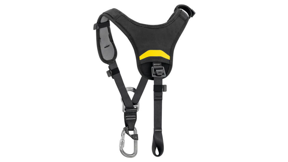 Petzl Chest Harness Top, Black/Yellow, New, C081AB00