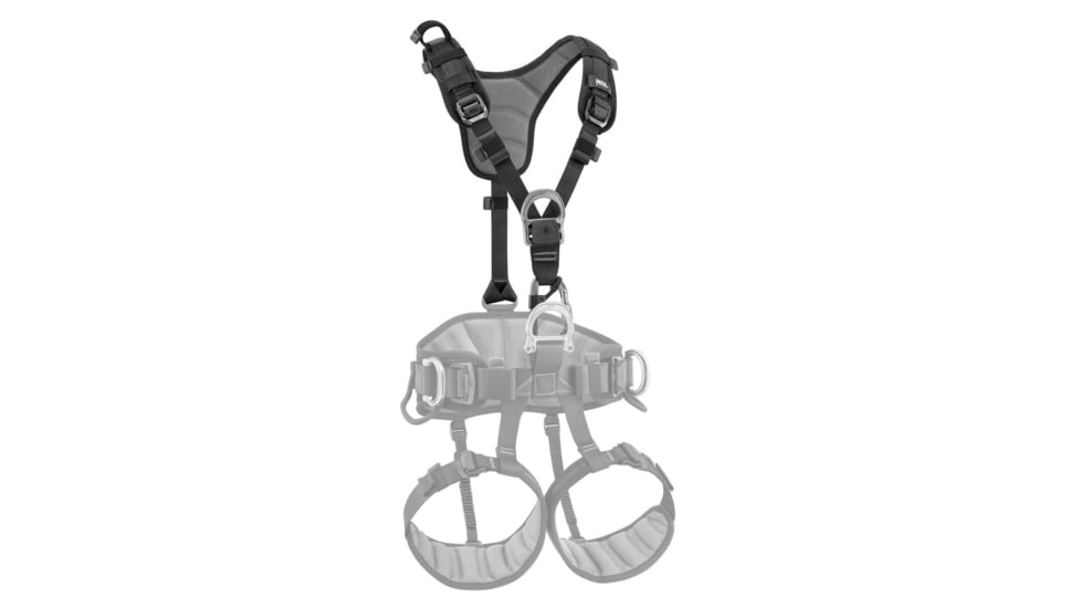 Petzl Chest Harness Top, Black/Yellow, New, C081AB00