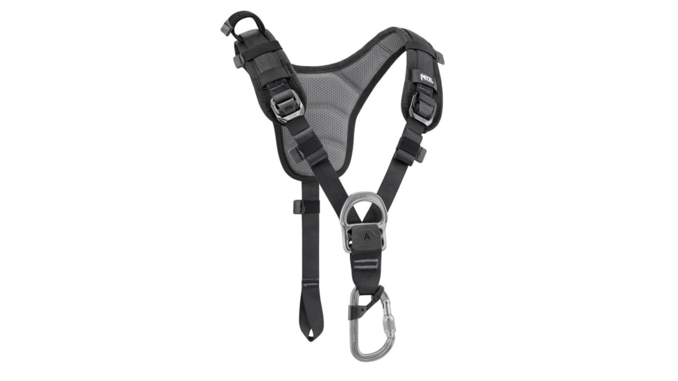 Petzl Chest Harness Top, Black/Yellow, New, C081AB00