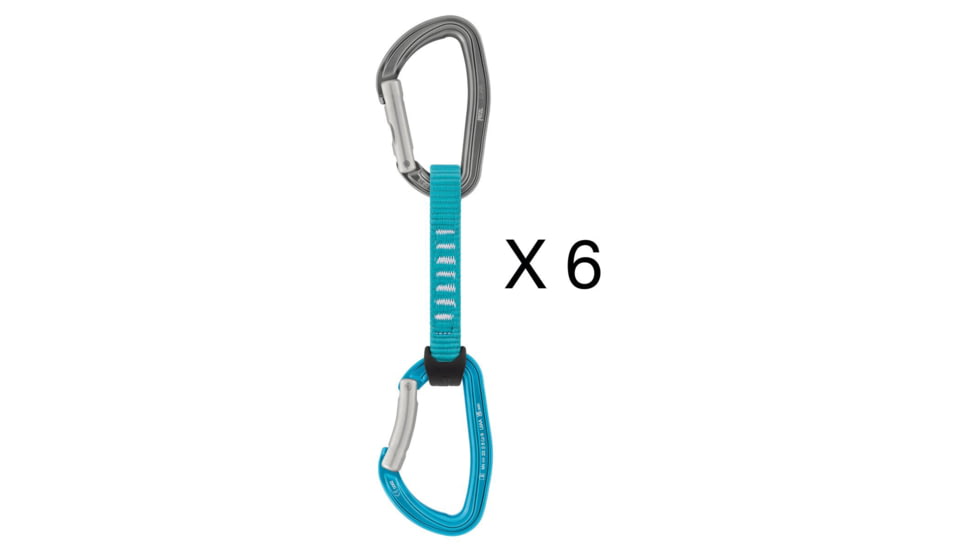 Petzl Djinn Axess Quickdraw - 6 Pack, Turquoise, 11 cm, M060LC05