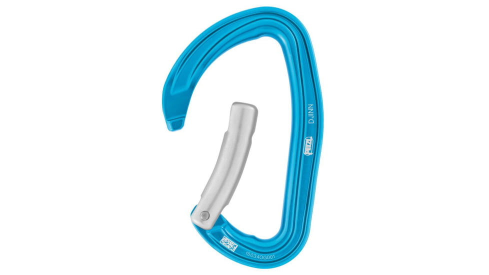 Petzl Djinn Bent Carabiner, Turquoise, M060LB00