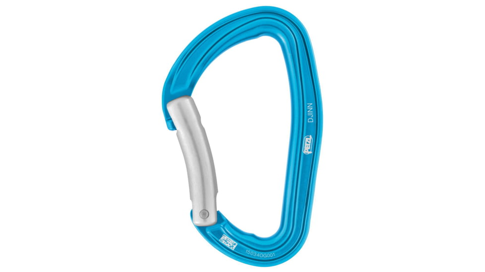 Petzl Djinn Bent Carabiner, Turquoise, M060LB00