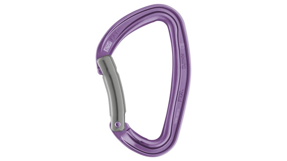 Petzl Djinn H-Frame Carabiner, Bent Gate, Violet, M060BA01