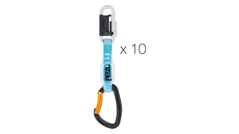 Petzl Djinn Steel Axess Quickdraws, 10 Pack, M060EA00