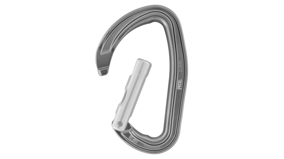 Petzl Djinn Straight Carabiner, Gray, M060LA00