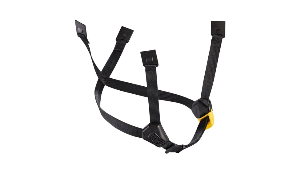Petzl Dual Chinstrap, Yellow/Black, Standard, A010FA00