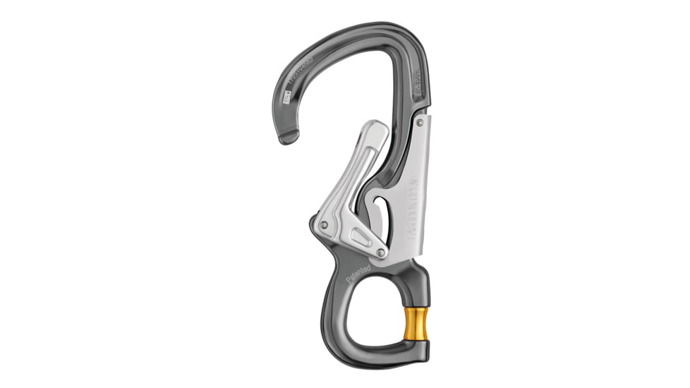 Petzl Eashook Open Connector, Gray/Yellow, M043AA00