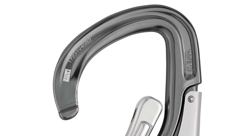 Petzl Eashook Open Connector, Gray/Yellow, M043AA00