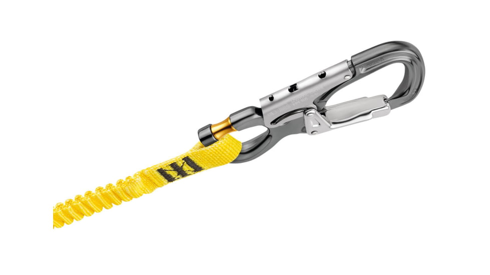 Petzl Eashook Open Connector, Gray/Yellow, M043AA00