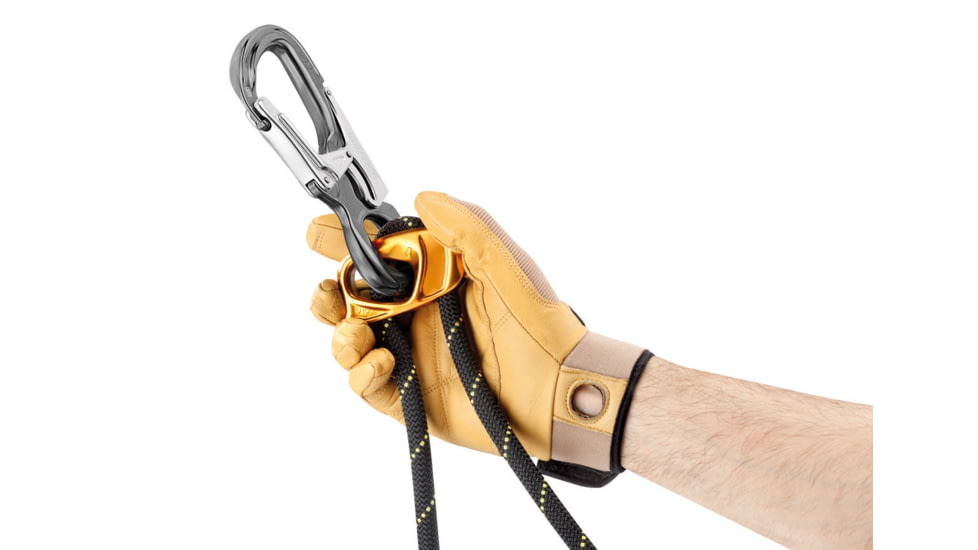 Petzl Eashook Open Connector, Gray/Yellow, M043AA00
