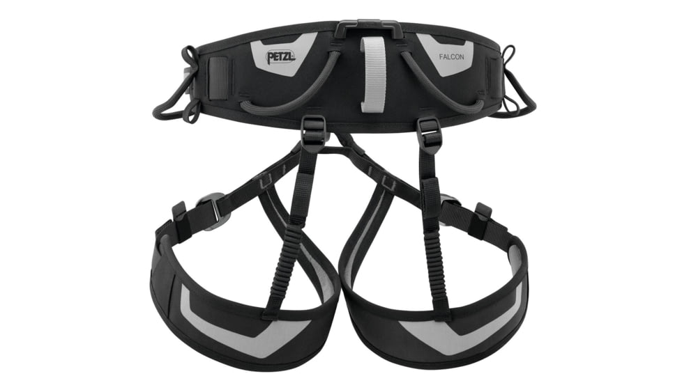Petzl Falcon Mountain Harness, Black/Gray, 1, C038FA00