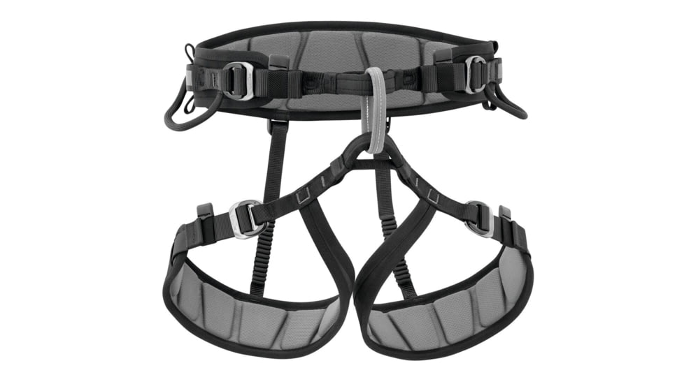 Petzl Falcon Mountain Harness, Black/Gray, 2, C038FA01