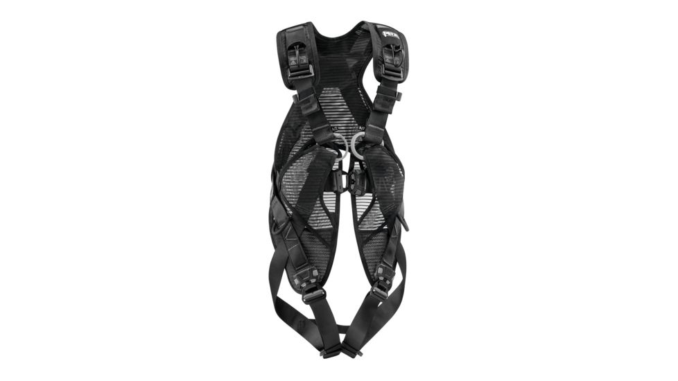 Petzl Full Body Harness, w/ANSI &amp; CSA certifications, Black, 34-46in waist C73JFN 2U