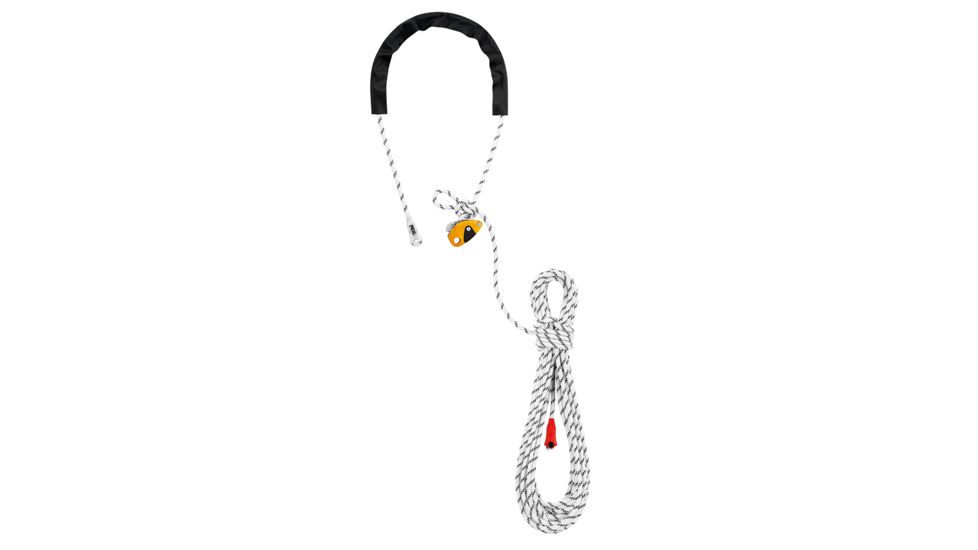 Petzl Grillon Lanyard, White/Yellow, 10 m, L052AA04