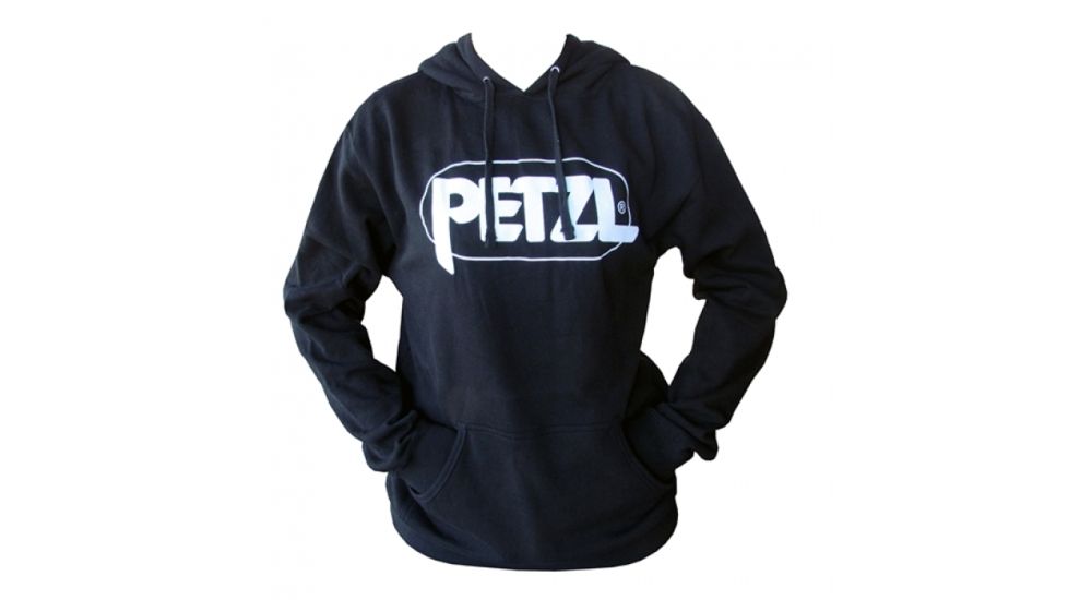 Petzl Hoodie w/Logo - Men's, Black, Medium, Z10ADA M