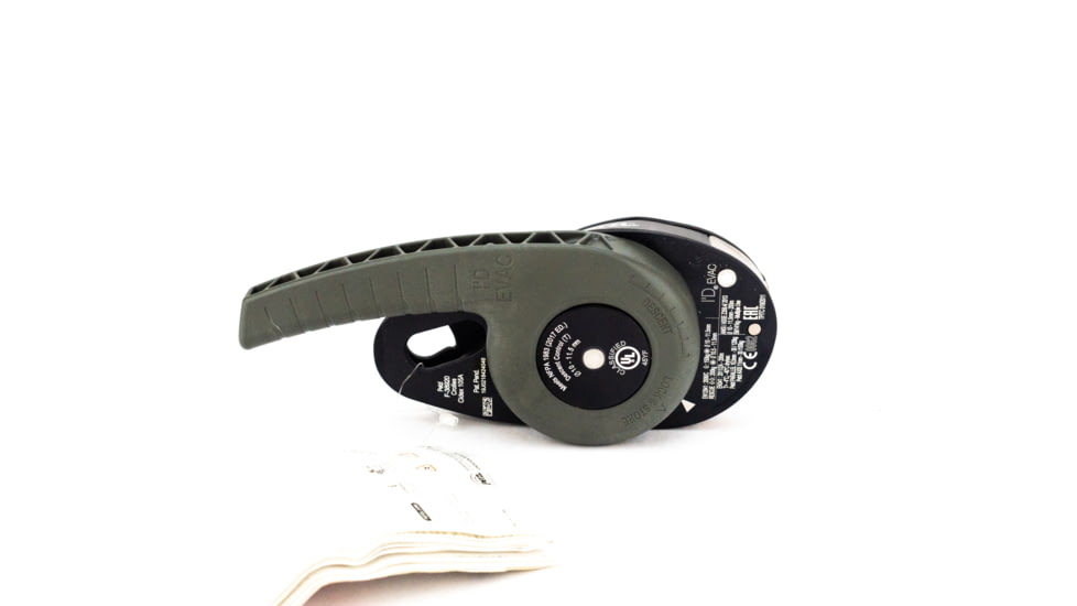 Petzl I'D Evac Self-braking Descender, Black, D020CA01