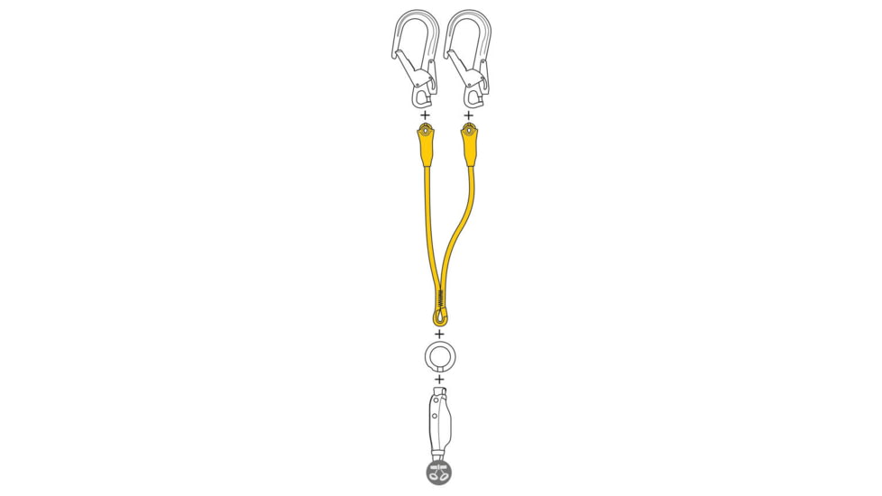 Petzl Jane-Y Lanyard, 60 cm, L051AA02