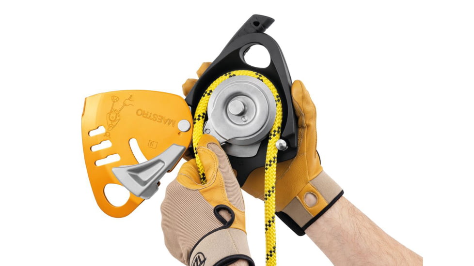 Petzl Maestro S Descender, Yellow, 10-11.5 mm, D024AB00