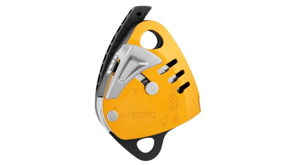 Petzl Maestro S Descender, Yellow, 10-11.5 mm, D024AB00