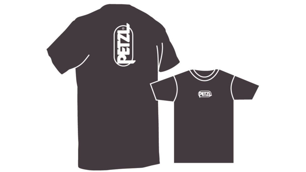 Petzl Men's ADAM Cotton Logo T-Shirt,Anthracite,Extra Large Z43 XLA