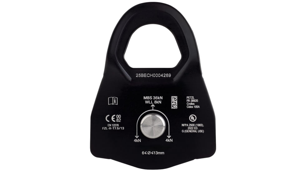 Petzl Minder L Prusik Pulley, Yellow, 1, P060CA00