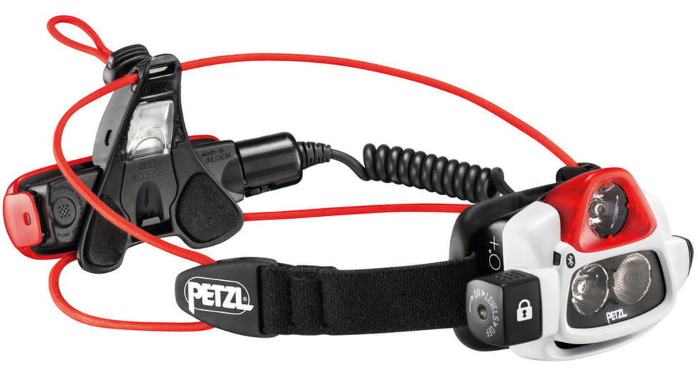 USED Petzl Nao+ Headlamp, Lithium ION, White, White/Red, E36AHR 2B, EDEMO1