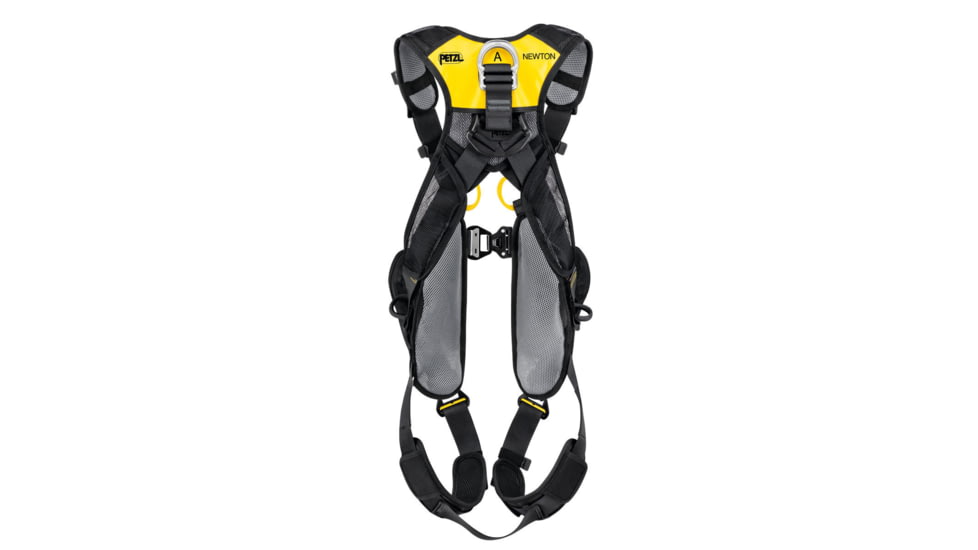 Petzl Newton Easyfit International Harness, Black/Yellow, 0, C073FA00