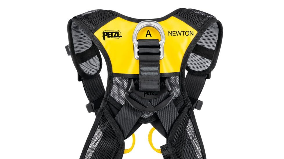 Petzl Newton Easyfit International Harness, Black/Yellow, 0, C073FA00
