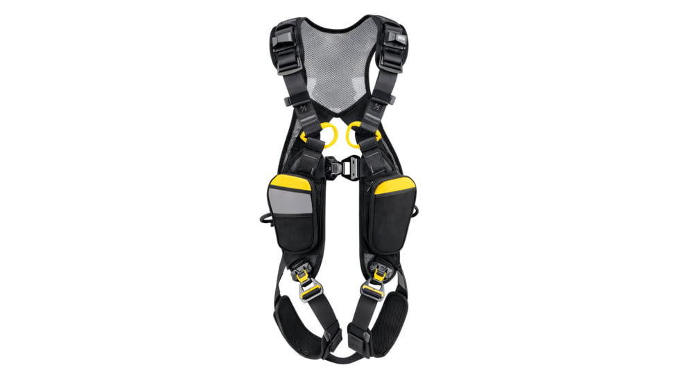 Petzl Newton Easyfit International Harness, Black/Yellow, 0, C073FA00