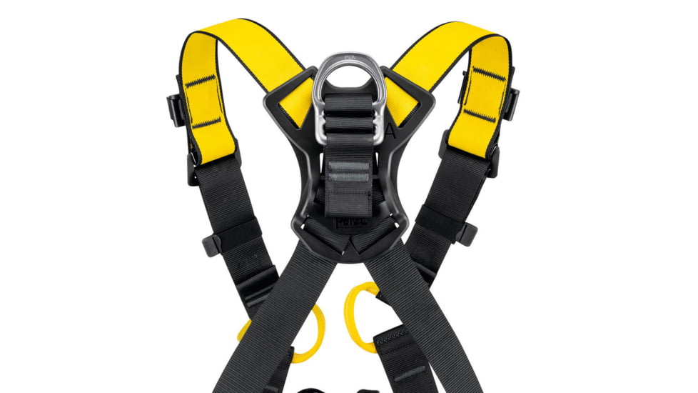 Petzl Newton International Harness, Black/Yellow, 1, C073BA01