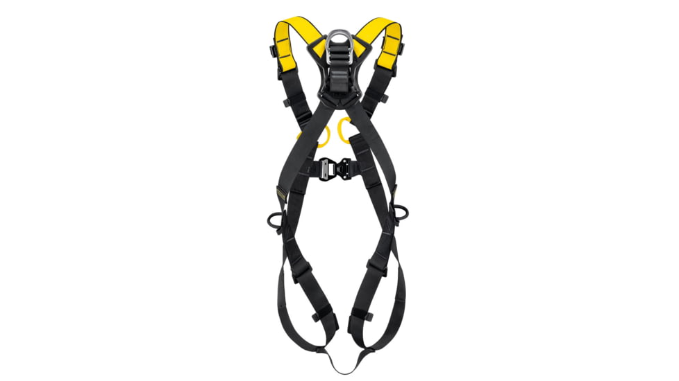 Petzl Newton International Harness, Black/ Yellow, 2, C073BA02
