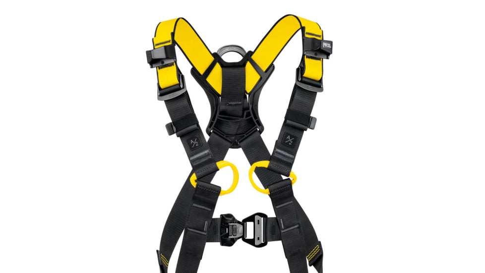 Petzl Newton International Harness, Black/ Yellow, 2, C073BA02