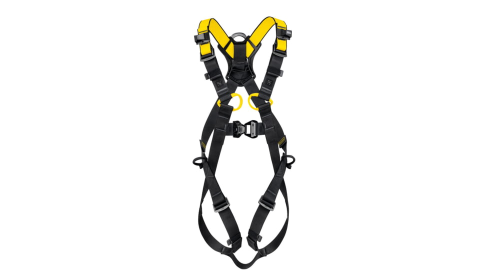 Petzl Newton International Harness, Black/Yellow, 2, C073BA02