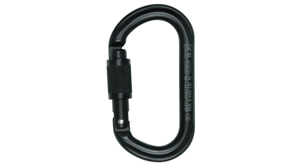 Petzl Ok Screw-Lock Carabiner Black M33 SLN
