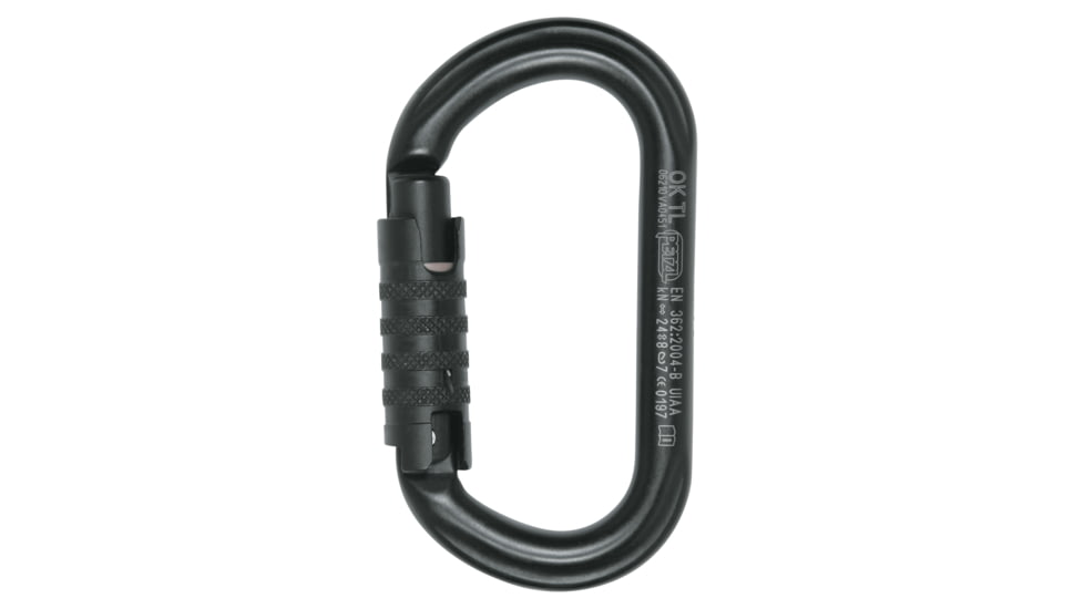 Petzl Ok Triact Lock Carabiner, Black, M33 TLN