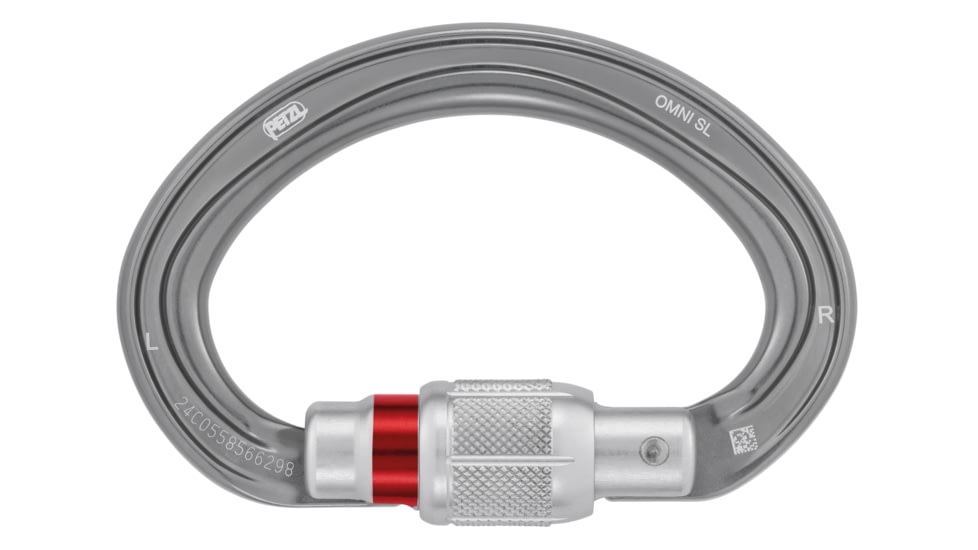 Petzl Omni Screw-Lock Carabiner, Gray, M037AA00