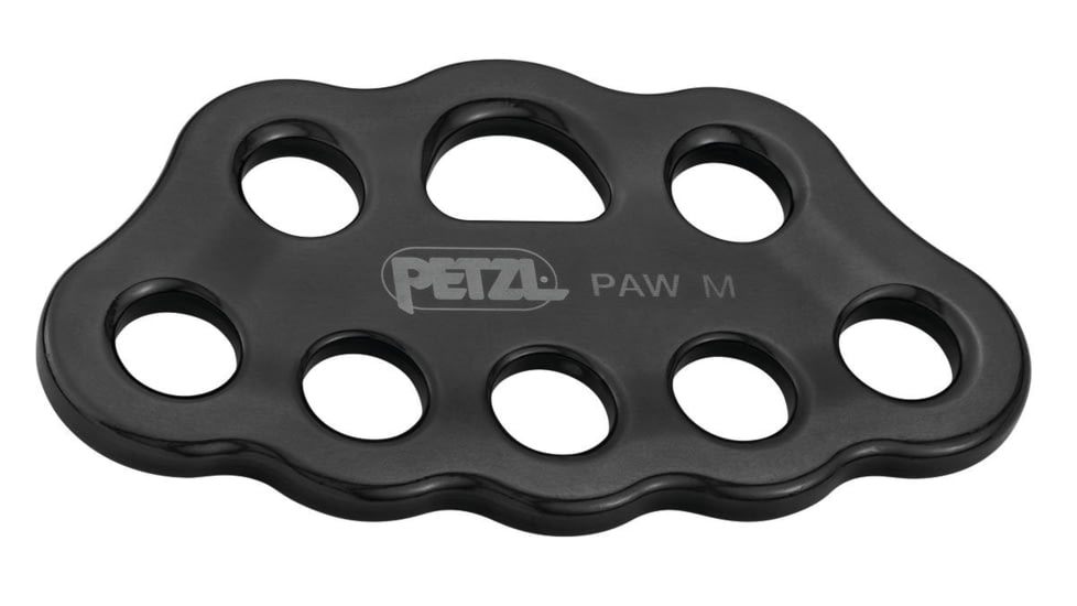 Petzl Paw Rigging Plate, Black, Medium, G063BA01