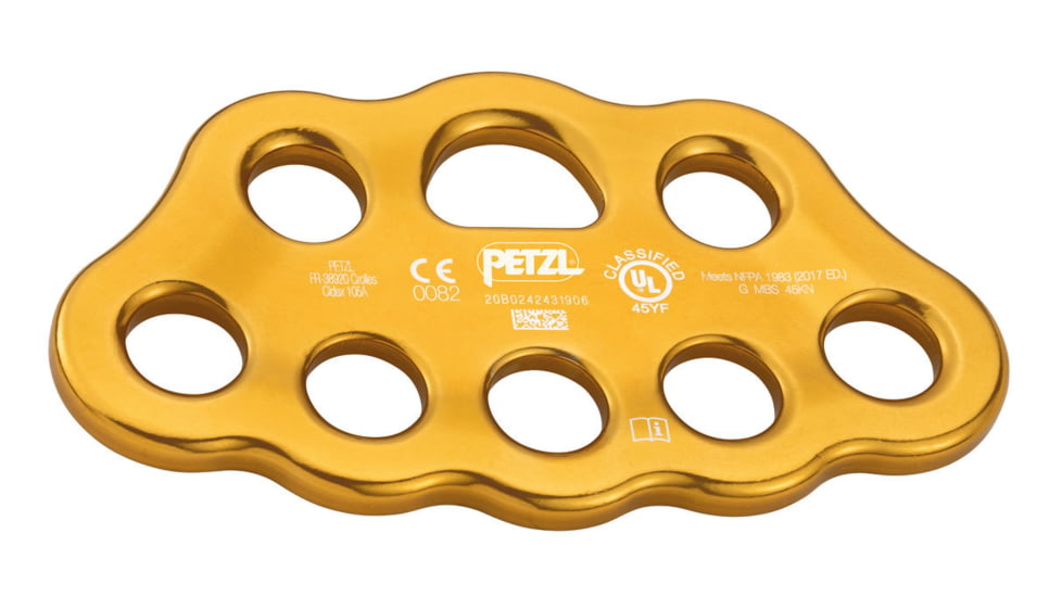 Petzl Paw Rigging Plate, Yellow, Medium, G063BA00