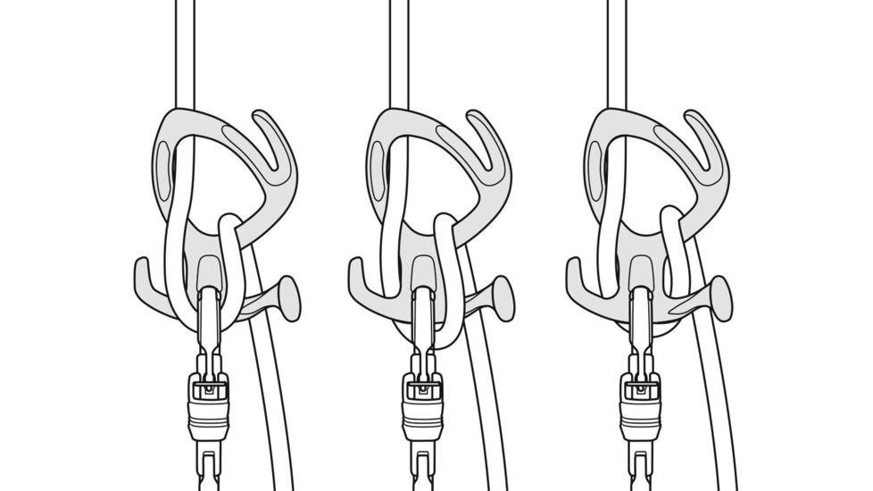 Petzl Pirana Belay, Orange, D005AA00