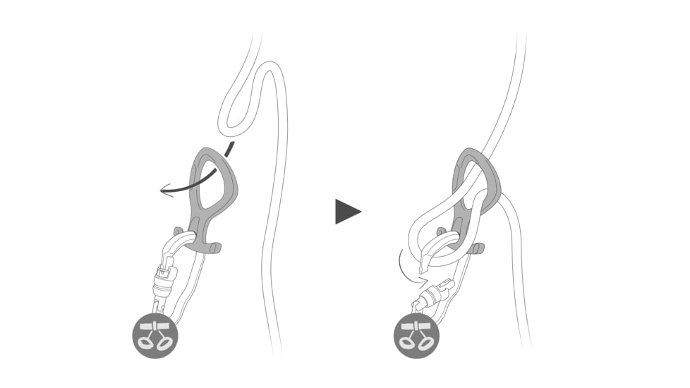 Petzl Pirana Club Descender, Black, D005BA01