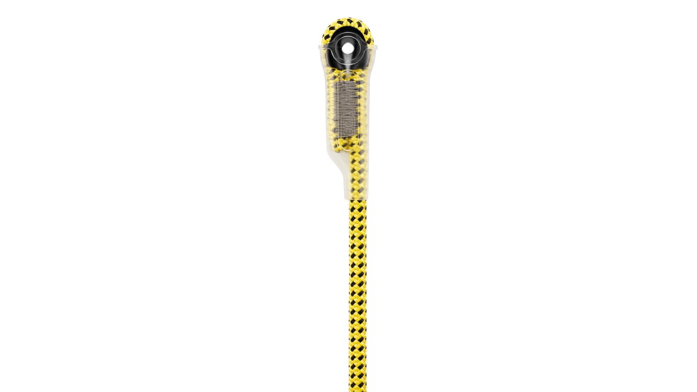 Petzl Ray Static rope w/ Sewn Termination, Yellow, 100 ft, R091AA03
