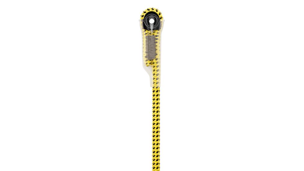 Petzl Ray Static rope w/ Sewn Termination, Yellow, 50 ft, R091AA01
