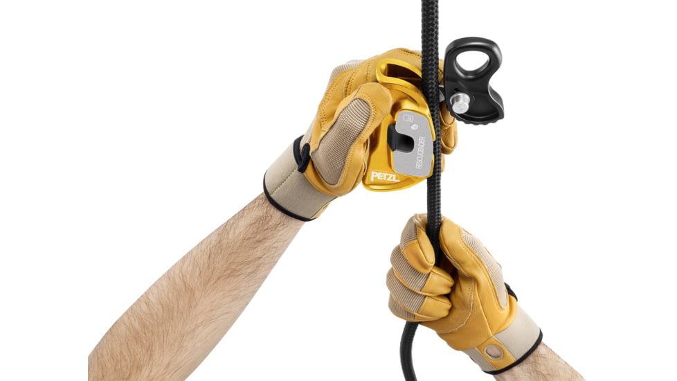 Petzl Rescucender Rope Clamp/Grab, Yellow/Black, B50A
