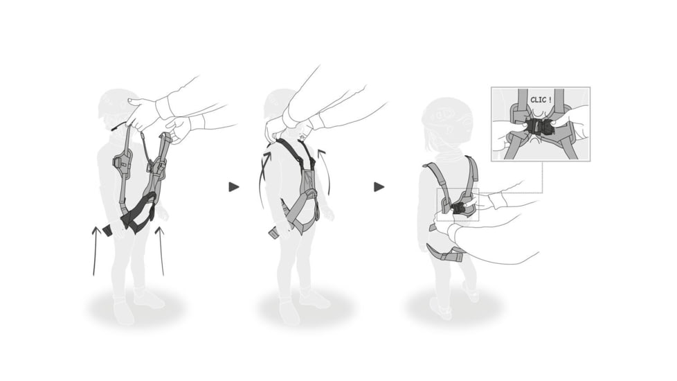 Petzl Simba Climbing Harness, 1 Pack, C065BA00