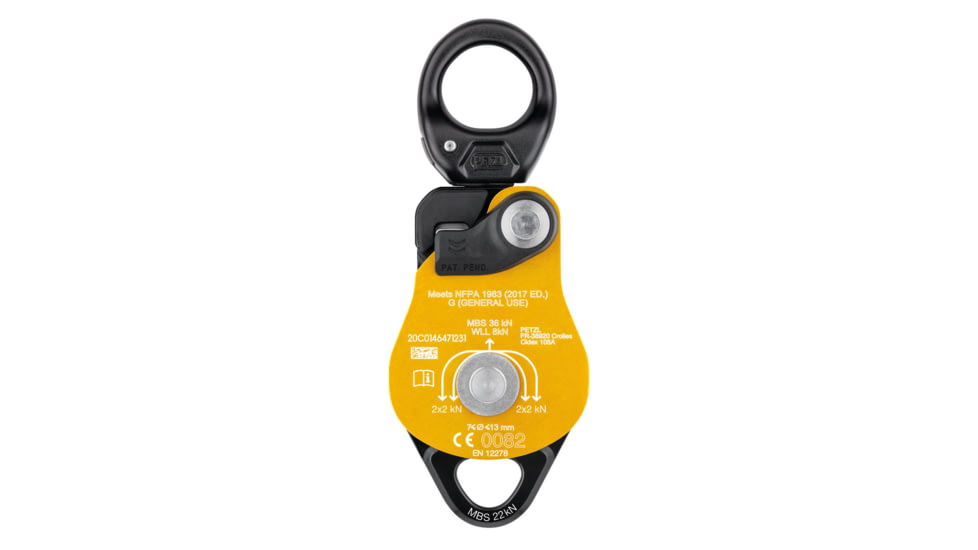 Petzl Spin L2 Pulley, Yellow, P001CA00