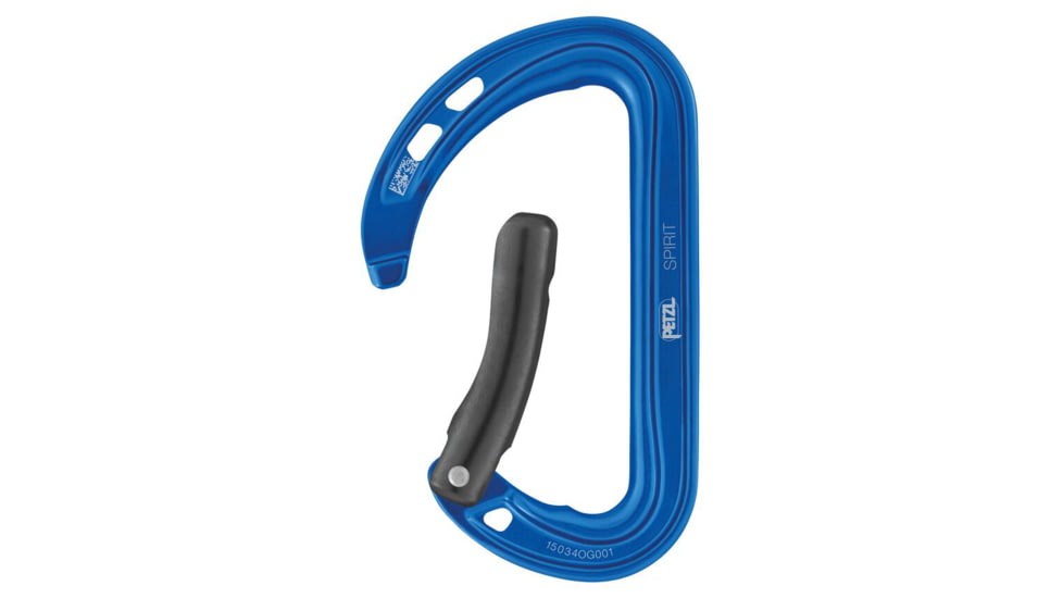 Petzl Spirit Carabiner Bent, Blue, M061AB00