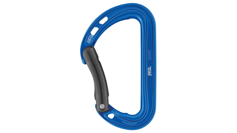 Petzl Spirit Carabiner Bent, Blue, M061AB00